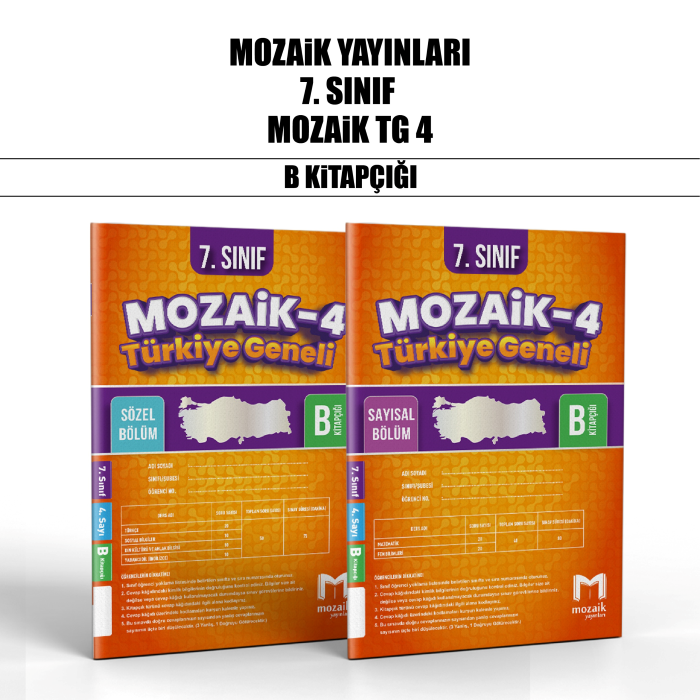 MOZAİK 07.SINIF TÜRKİYE GENELİ SAY/SÖZ 4-B -25-26
